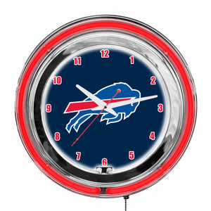 Buffalo Bills Neon Clock - 18"