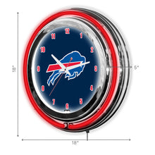 Buffalo Bills Neon Clock - 18"