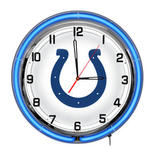 Indianapolis Colts Neon Clock - 18"