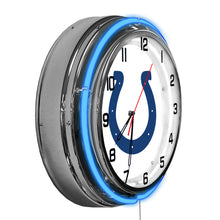 Indianapolis Colts Neon Clock - 18"