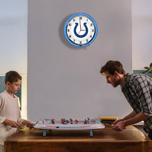 Indianapolis Colts Neon Clock - 18"