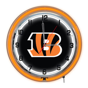 Cincinnati Bengals Neon Clock - 18"