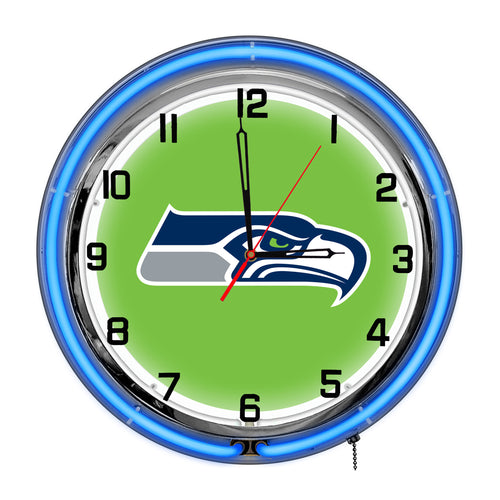 Seattle Seahawks Neon Clock - 18