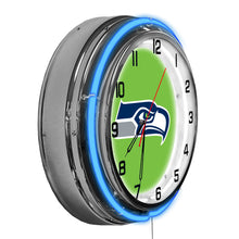 Seattle Seahawks Neon Clock - 18"