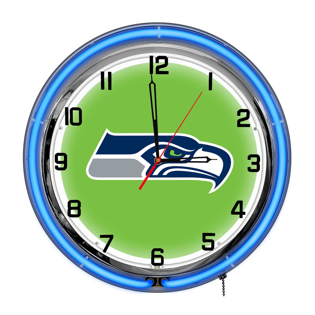 Seattle Seahawks Neon Clock - 18