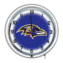 Baltimore Ravens Neon Clock - 18"