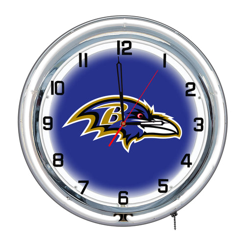 Baltimore Ravens Neon Clock - 18