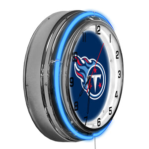 Tennessee Titans Neon Clock - 18"