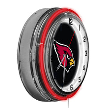 Arizona Cardinals Neon Clock - 18"