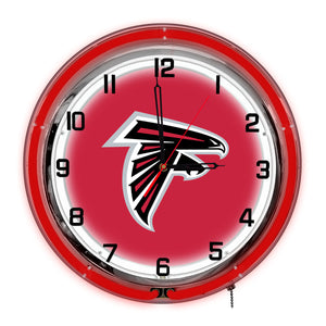 Atlanta Falcons Neon Clock - 18"