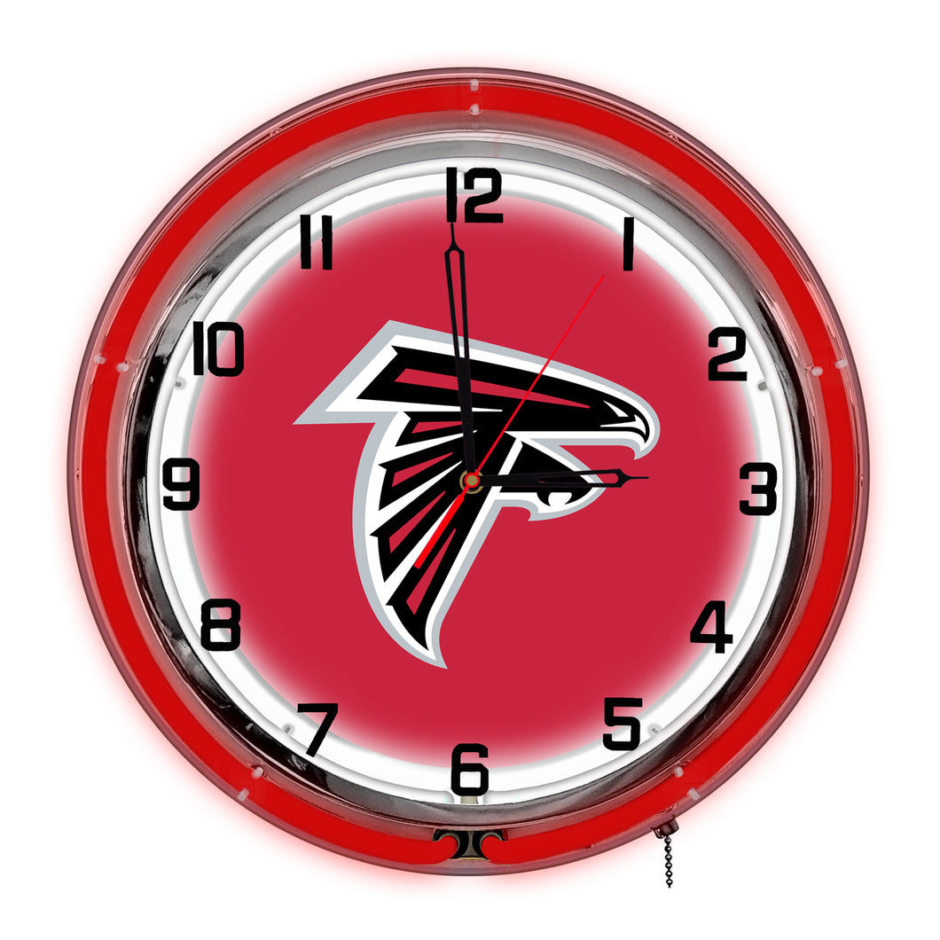 Atlanta Falcons Neon Clock - 18