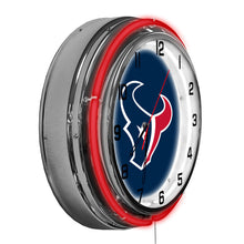 Houston Texans Neon Clock - 18"