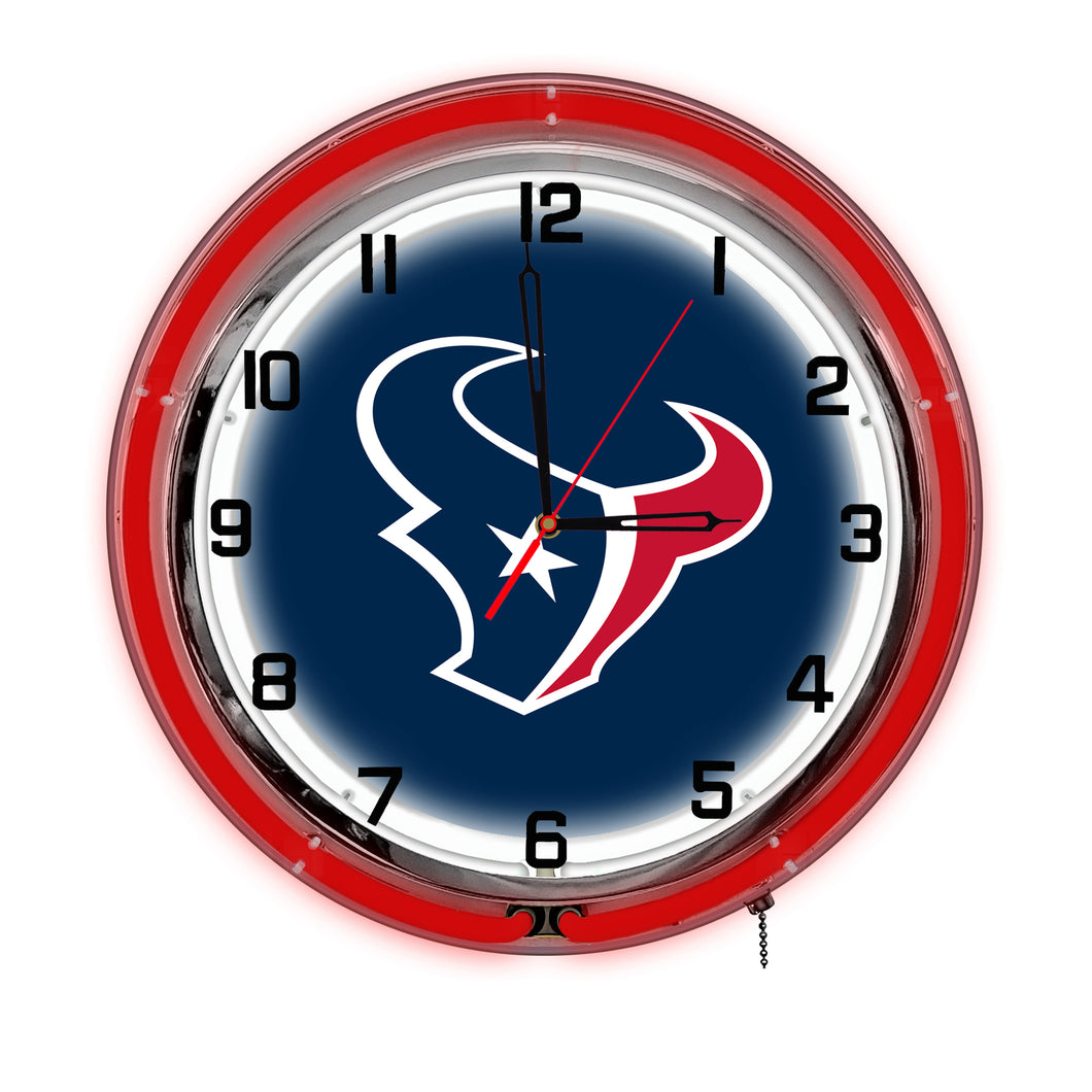 Houston Texans Neon Clock - 18
