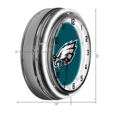 Philadelphia Eagles Neon Clock - 18"