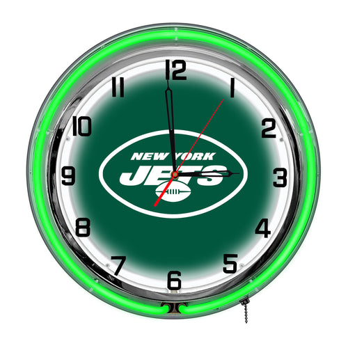 New York Jets Neon Clock - 18