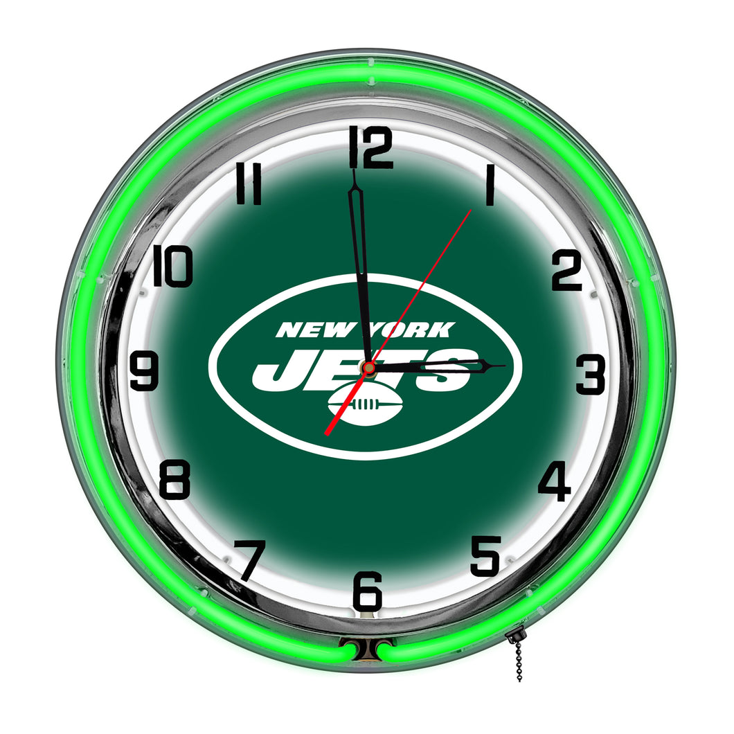 New York Jets Neon Clock - 18