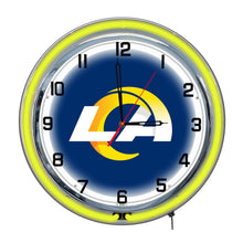 Los Angeles Rams Neon Clock - 18"