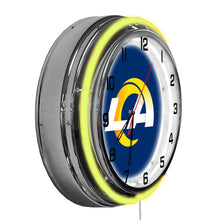 Los Angeles Rams Neon Clock - 18"