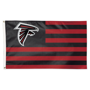 Atlanta Falcons Patriotic Deluxe Flag - 3'x5'