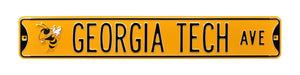 Georgia Tech Yellow Jackets Metal Street Sign