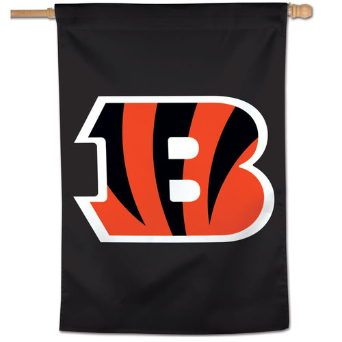 Cincinnati Bengals Black Vertical Flag - 28