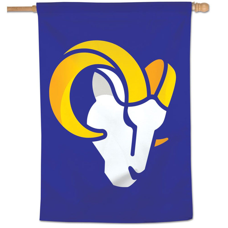 Los Angeles Rams Super Bowl Wood Flag With Epoxy Logo 