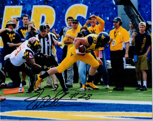 wvu football, elijah wellman autograph