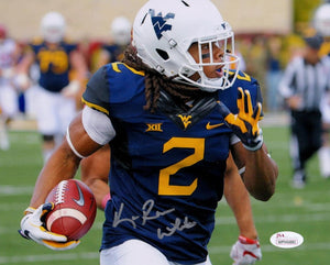 wvu football, karaun white autograph, ka'raun white autograph