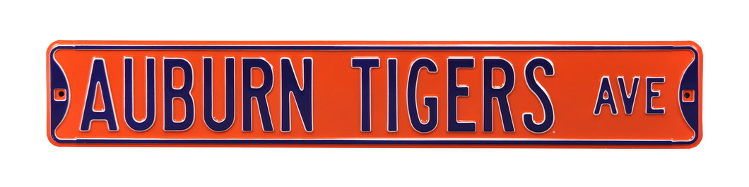 Aurburn Tigers Avenue Steel Street Sign