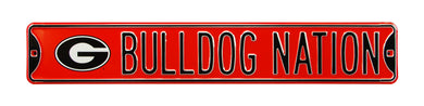 Georgia Bulldogs Metal Street Sign Bulldog Nation