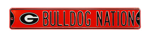 Georgia Bulldogs Metal Street Sign Bulldog Nation