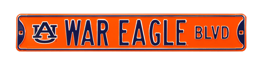Aurburn Tigers Steel Street Sign - War Eagle