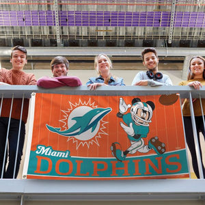 Miami Dolphins Flag - Deluxe 3' X 5'