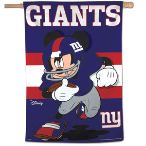 New York Giants Mickey Mouse Vertical Flag - 28"x40"                                                 