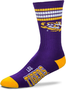 LSU Tigers  - 4 Stripe Deuce Socks