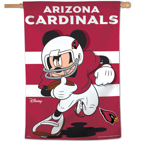 Arizona Cardinals Mickey Mouse Vertical Flag - 28