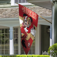 San Francisco 49ers Mickey Mouse Vertical Flag - 28"x40"