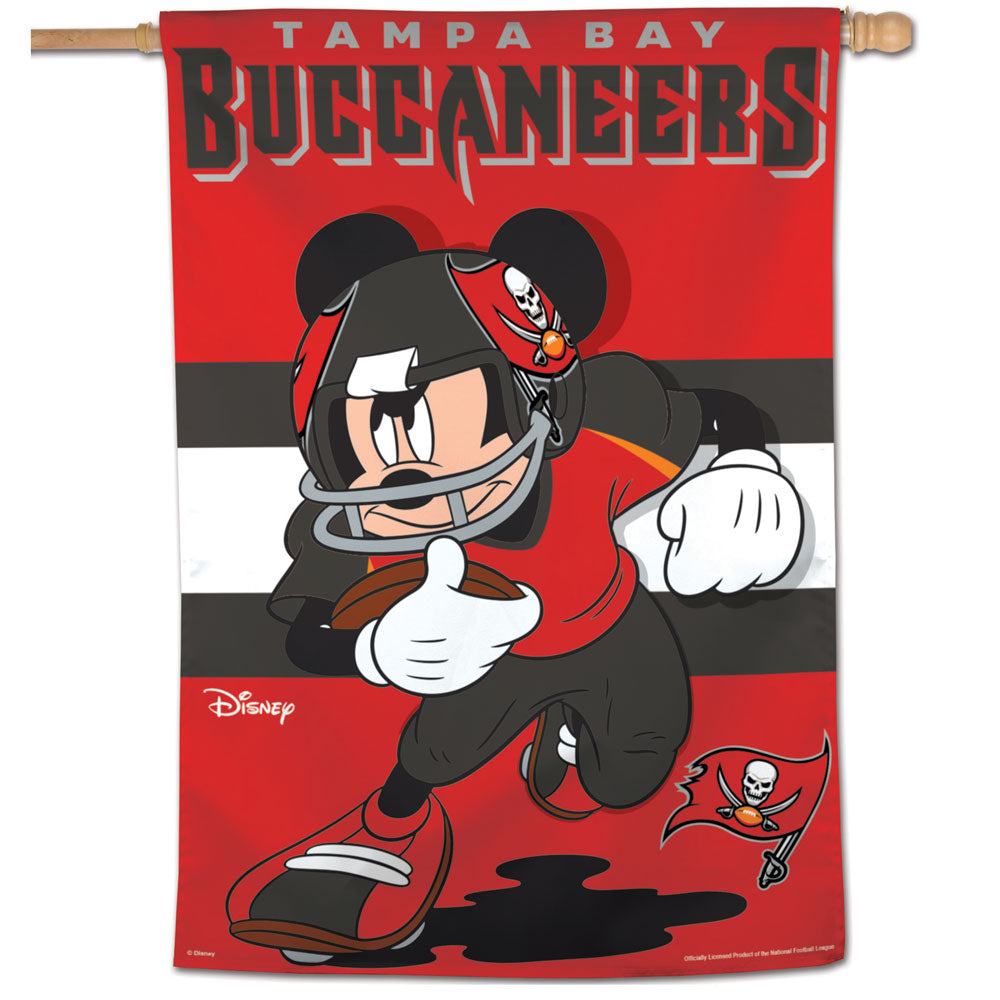 Tampa Bay Buccaneers Mickey Mouse Vertical Flag - 28