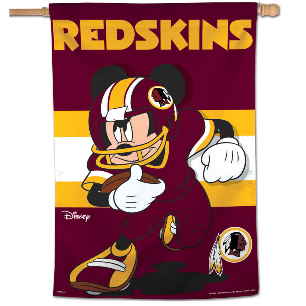 Washington Redskins Mickey Mouse Vertical Flag - 28