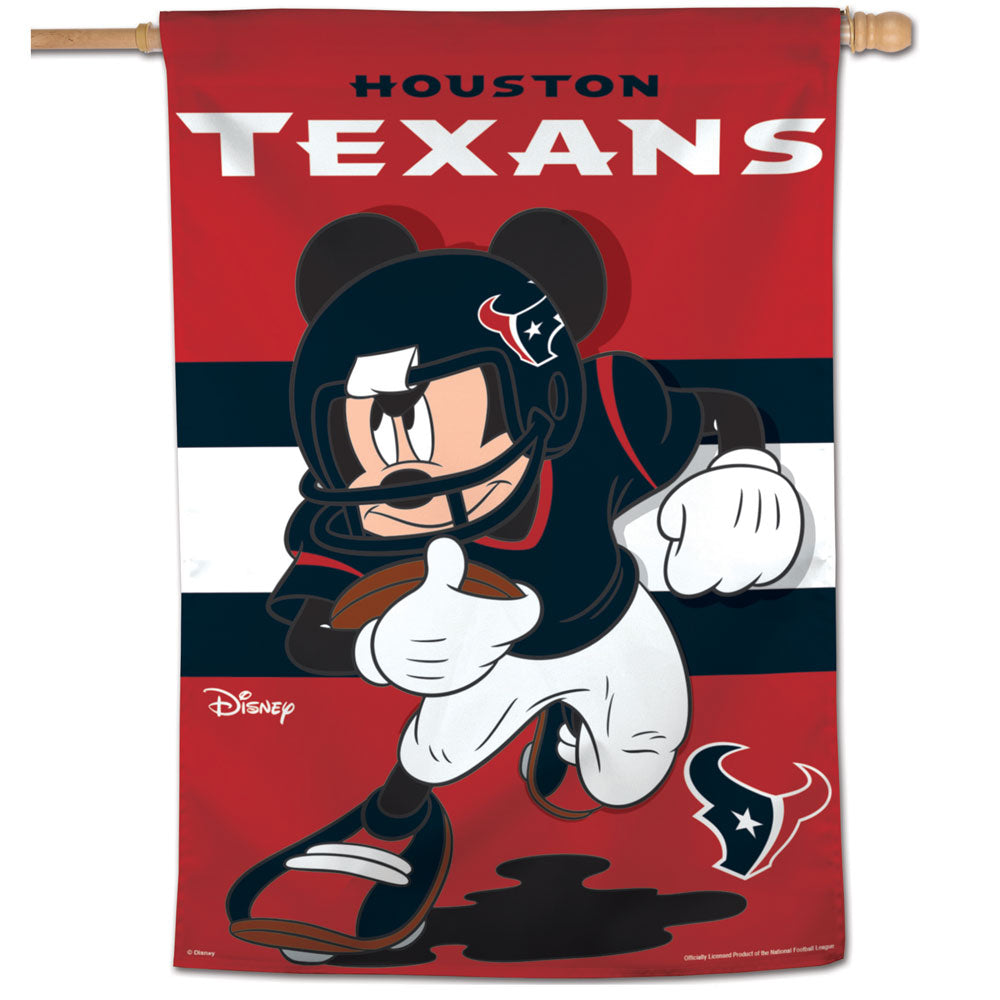 Houston Texans Mickey Mouse Vertical Flag - 28