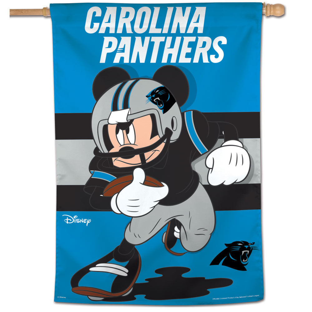 Carolina Panthers Mickey Mouse Vertical Flag - 28