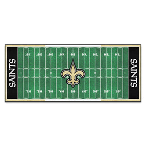 New Orleans Saints Football Field Runner - 30"x72"