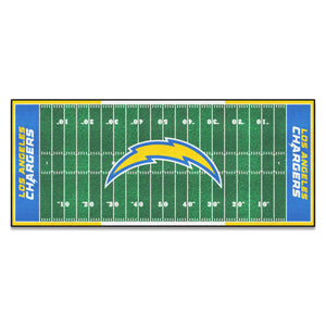 Los Angeles Chargers Football Field Runner - 30"x72"