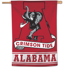 Alabama Crimson Tide College Vault Vertical Flag