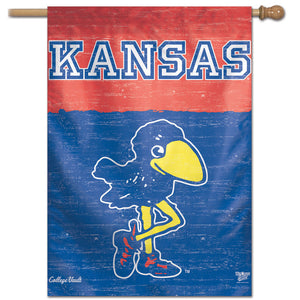 Kansas Jayhawks College Vault Vertical Flag - 28" X 40"                                                     