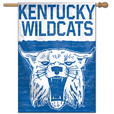 Kentucky Wildcats College Vault Vertical Flag - 28
