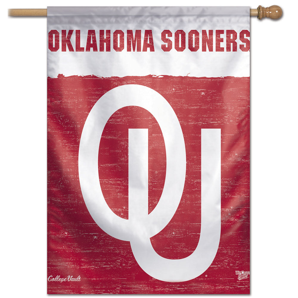 Oklahoma Sooners College Vault Vertical Flag - 28