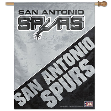 San Antonio Spurs Hardwood Classics Vertical Flag 28