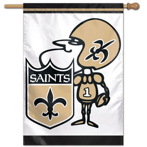 New Orleans Saints Mascot Vertical Flag - 28"x40"                                                          