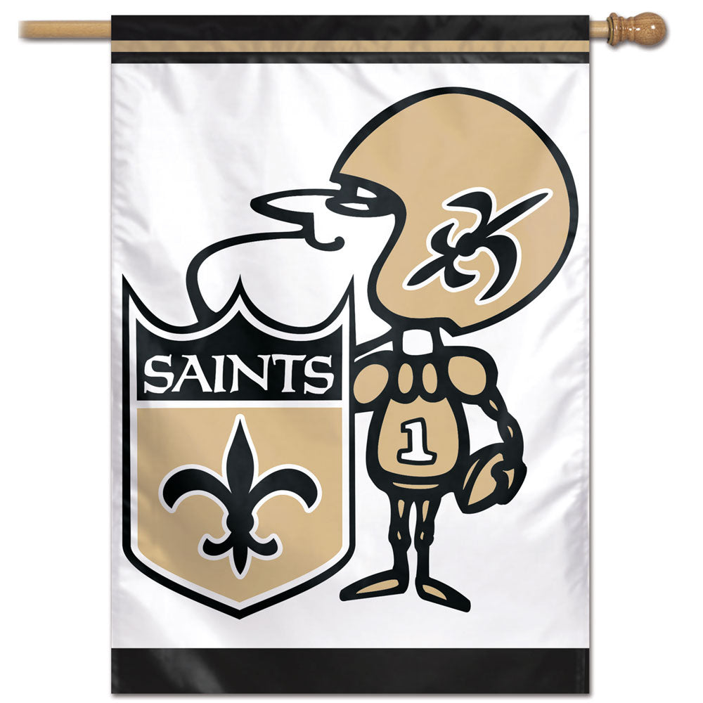 New Orleans Saints Mascot Vertical Flag - 28
